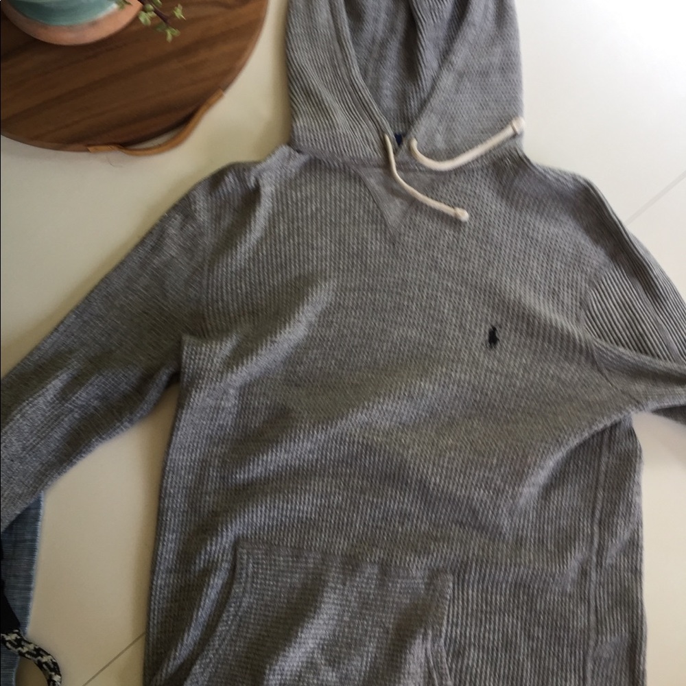 Polo waffle weave hoodie